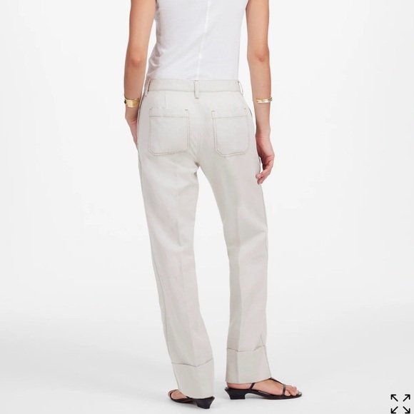 Madewell bone The Dean Easy Straight Pant - Picture 4 of 7